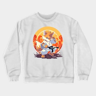 karate fox Crewneck Sweatshirt